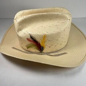 Men's Large Straw Western Hat With Father